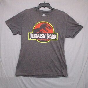 Jurassic World Jurassic Park Graphic Print T-Shirt Gray Men Size | S